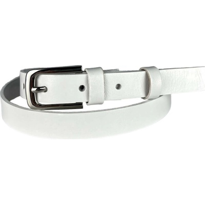 Penny Belts Dámský kožený opasek 20-204n-00 bílý