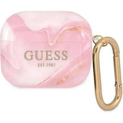 Guess GUA3UNMP калъф за AirPods 3, розов, Marble Collection (GUA3UNMP)