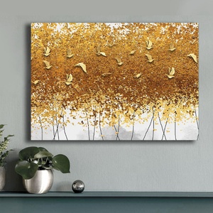 TopMebel Golden Birds TopMebel картина на платно дигитален печат 100x70x3cm