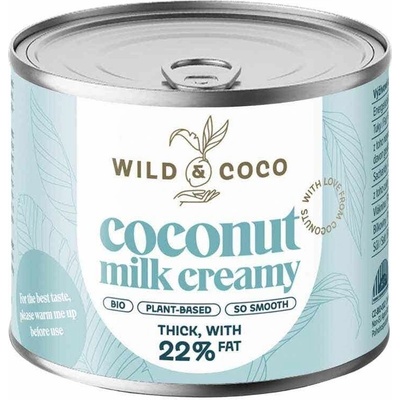 Wild and Coco Kokosová smetana BIO 200 ml – Zboží Dáma