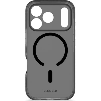 Decoded Прозрачен калъф Decoded DropTec с заден капак MagSafe за iPhone 17 Pro - черен (D26IPO17PBCT2FK)