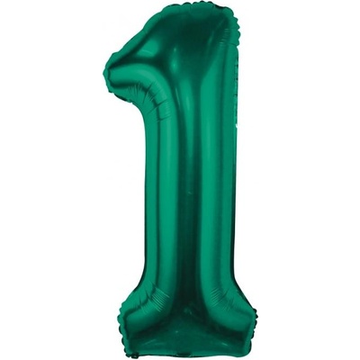 Godan Балон от фолио цифра 1 тъмнозелен 85 см