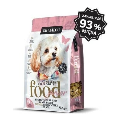 Dr. Malou Puppies Liofilizované Kachna s kozím mlékem a žloutkem 0,5 kg