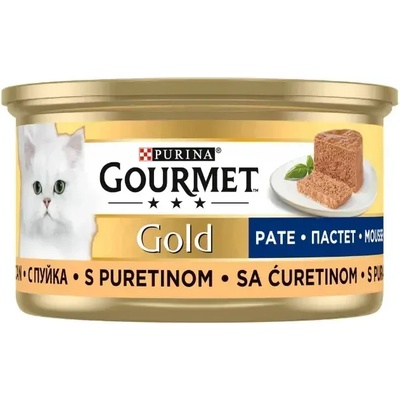 Purina Gourmet Gold храна за котки пастет с пуйка 85gr