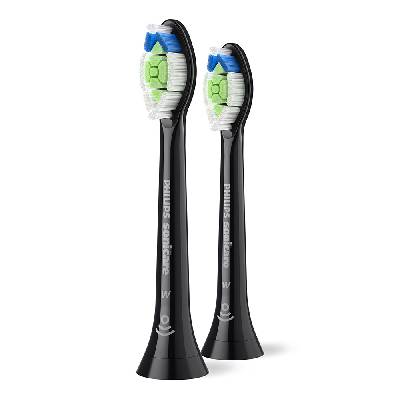 Глава за четка W2 Optimal White Philips Sonicare HX6062/88, черен, 2 броя (SC.HX6062/88)