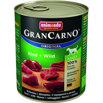 Animonda Gran Carno Original Adult hovězí maso a zvěřina 6 x 0,8 kg