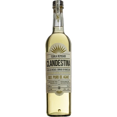 Clandestina Tequila Reposado 38% 0,7 l (čistá fľaša)