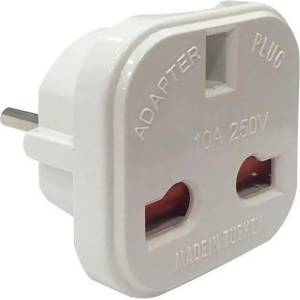 Eurolamp АДАПТЕР ШУКО КЪМ uk С ДЕТСКА ЗАЩИТА БЯЛ eurolamp (5207227142703)