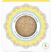 The Konjac Sponge Company konjaková houba Mandala se žlutým jílem