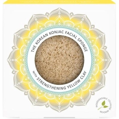 The Konjac Sponge Company konjaková houba Mandala se žlutým jílem