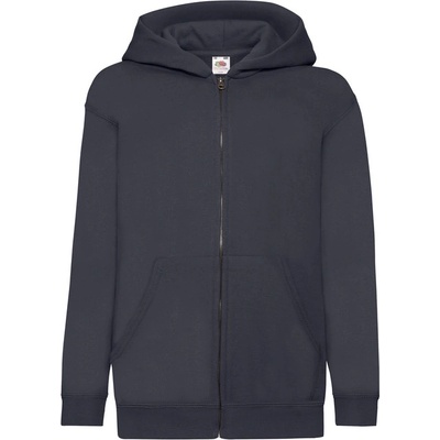 Fruit of the Loom dětská mikina s kapucí Classic Kids Jacket dark navy
