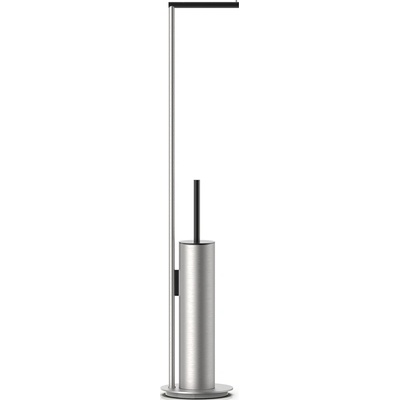 DECOR WALTHER Поставка за тоалетна хартия и четка за тоалетна Mikado матово стоманеночерно (0522378)