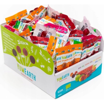 YumEarth Lízátka ovocná mix EKO 100 ks 600 g
