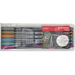STABILO Комплект флумастери, Stabilo, Pen 68 Metallic ST6806/8-11-01, 6 цвята (ST6806/8-11-01)