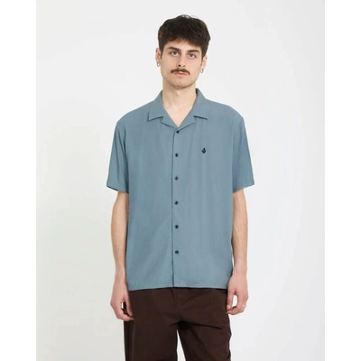 Volcom košile krátký rukáv Single Stone modrá