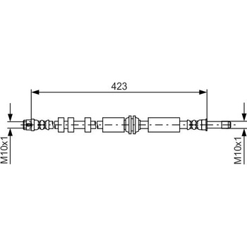 Brzdová hadica BOSCH 1 987 481 601