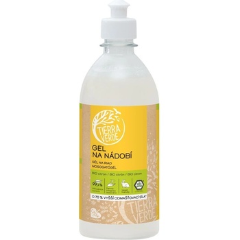 Tierra Verde Tierra Verde Gel na nádobí s BIO citronovou silicí 500 ml