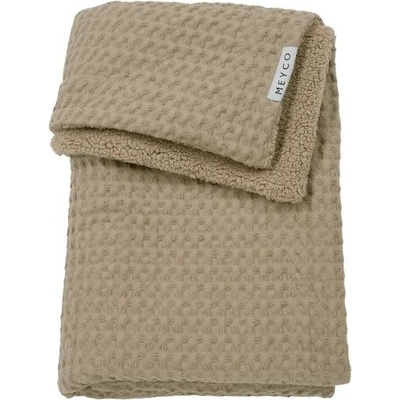 Meyco Deka Waffle Teddy fleece Taupe