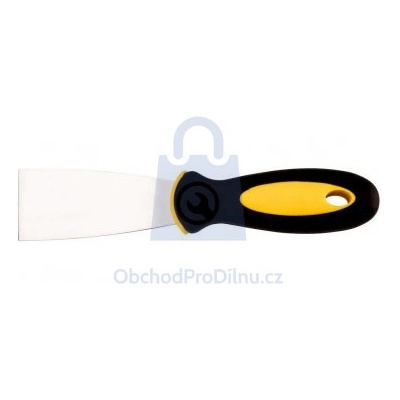 Špachtle nerezová s PVC rukojetí, Topex 125 mm, balení 1 ks
