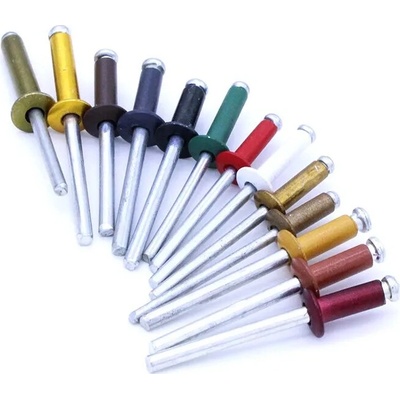 Trhacie nity Alu/St otvorené s plochou hlavou Ø4.0 x 10 mm - 1 000 ks RAL 8017