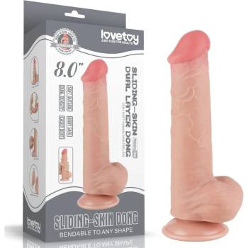 Image 1 of Пенис дилдо с тестиси, плъзнете кожата му, 20, 8см. - Sliding Skin Flesh 7 (LVTOY00723)