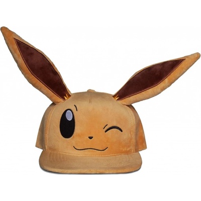 CurePink Snapback s ušima Pokémon Mrkající Eevee [NH421668POK]