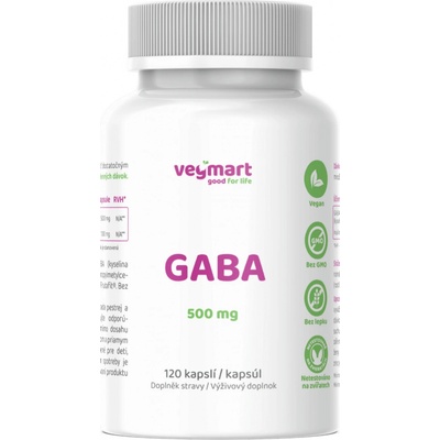 Vegmart GABA 500 mg 120 kapsúl