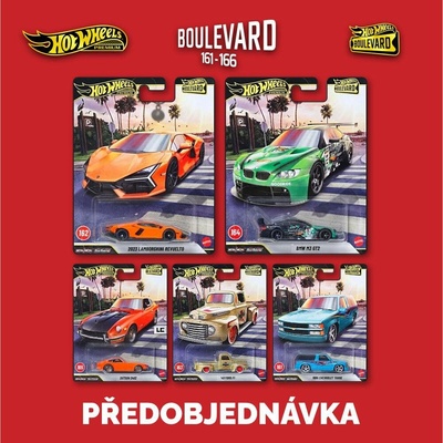 Mattel Hot Wheels Premium Boulevard 161-166 sada 5ks Předobjednávka