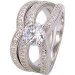 Silenti Jewelry Сребърен пръстен "Трио" - 9 - 59.5мм (19.1мм диам. )