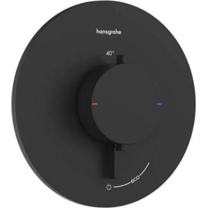 Hansgrohe Ecostat Comfort S - Смесител за душ вграден, с термостат, черен мат 33714670 (33714670)