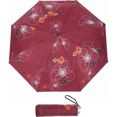 Doppler Mini Light printed dámský skládací lehký deštník 722165CZ-02 červený