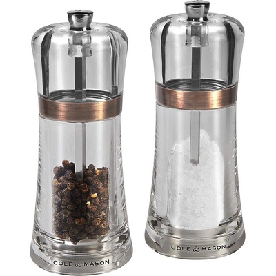Комплект мелнички за сол и пипер FONTWELL - 14 см. - цвят мед (Cole-&-Mason-H-307618)