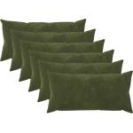 vidaXL Калъфка за възглавница 6 pcs HEERLEN Зелено 40 x 80 cm (909995)