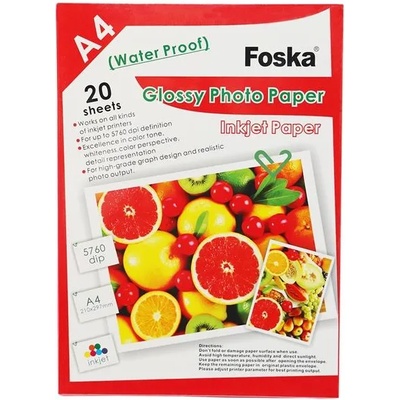 Foska Фото хартия, A4, 180 g-m2, гланц, 20 листа