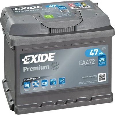 Exide Premium 47Ah 450A right+ (EA472)