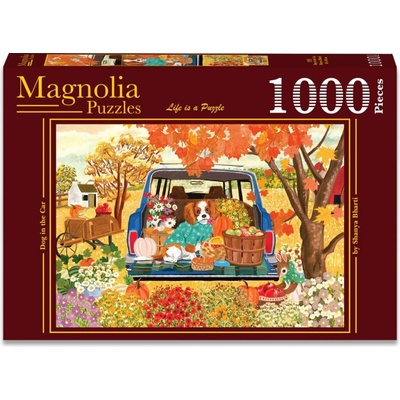 MAGNOLIA Pes v aute 1000 dielov