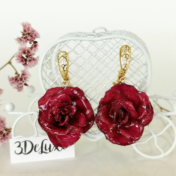 Meganflo Обеци от рози - лукс