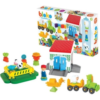 MOCHTOYS Sada kostek FARMA 100 ks