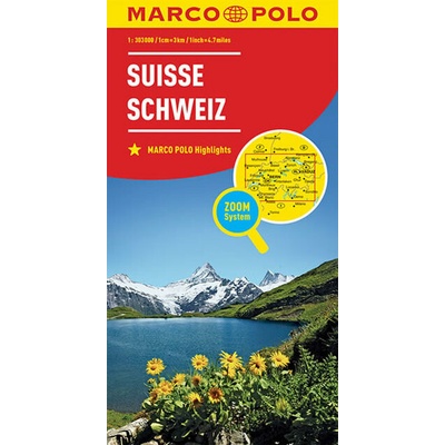 MARCO POLO Karte Länderkarte Schweiz 1:303 000
