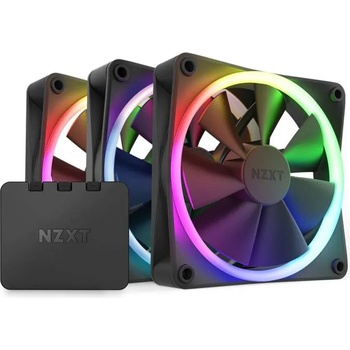 Image 1 of NZXT F120 RGB black 3-pack (NZXT-FAN-RF-R12TF-B1)