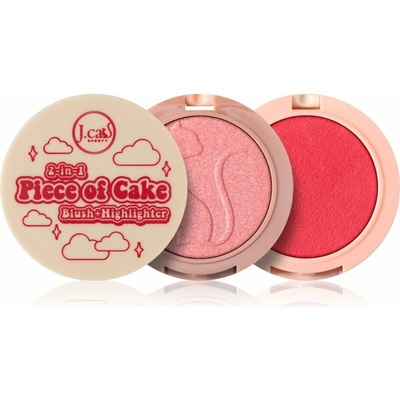 J,Cat Beauty 2 In 1 Piece Of Cake lícenka s rozjasňovačom 105 One in a Melon! 12,1 g