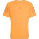 adidas Детска спортна тениска adidas Kid's Sport Icons 3-Stripes Tee Sport shirt - Pure Orange / Fox Orange - размер 152 (EU) (704-6100-0214)