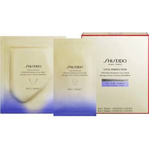 Shiseido Vital Perfection LiftDefine Radiance Face Mask стягаща платнена маска за лице за жени 6 бр