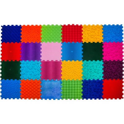 Ortek Масажна ортопедична подложка Пъзел "Mix" 24 елемента