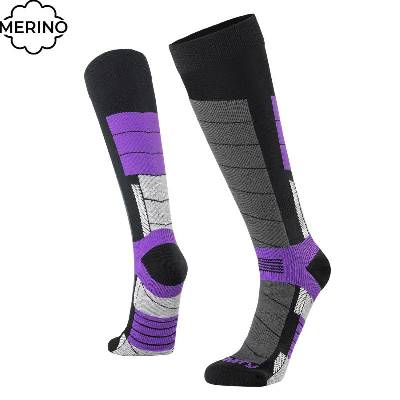 Gravity Nico black/levander dámské zimní podkolenky - EU 39,5-43