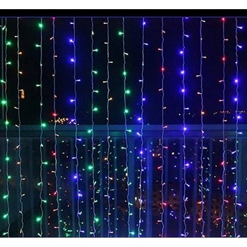 Voltronic Vánoční osvětlení světelný závěs 3x6 m barevná 600 LED M59984