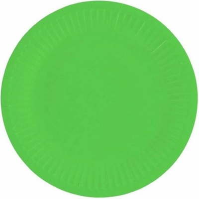 Zelené papierové taniere 18 cm GoDan