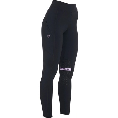 Equestro Legíny jezdecké Kao Light s gripem dámské black lilla