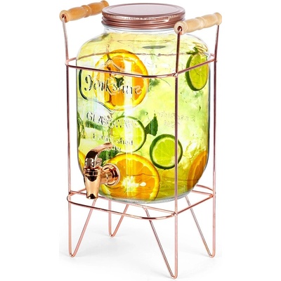 Vilde Skleněná dóza s kohoutkem a stojánkem 4,2 l
