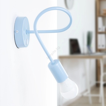 Helam Гъвкава стенна лампичка OXFORD 1xE27/15W/230V синя (HE1808)